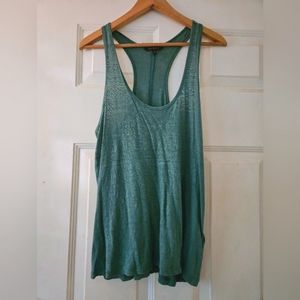 Banana Republic Linen Drapey Racerback Tank,  M